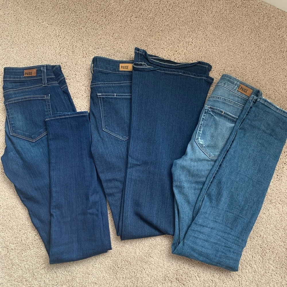 Bundle of sz 23 paige jeans.